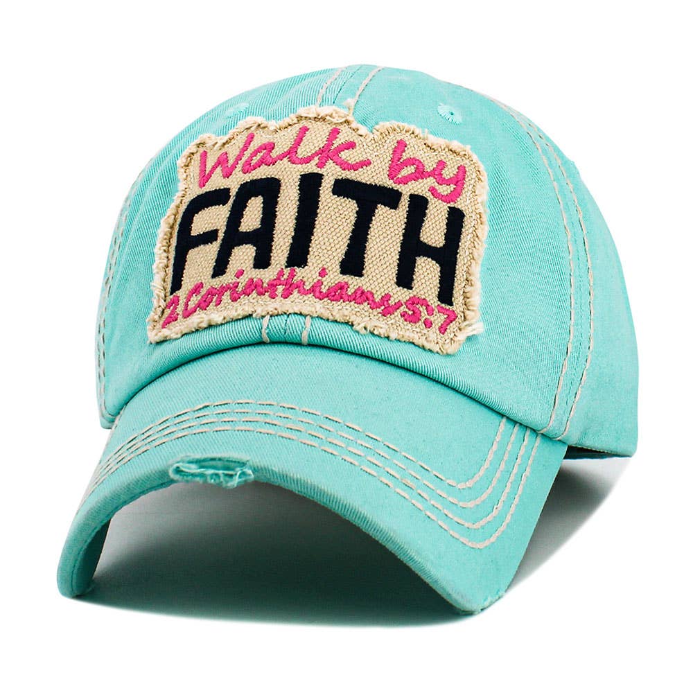 Sensibling Corp. - Wholesale Baseball Cap - Women's - WALK BY FAITH Vintage Baseball Cap1