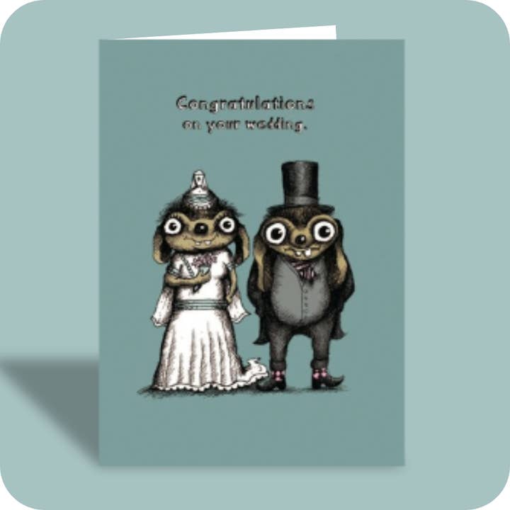 #097 – Funny Greeting Card – Married Up/married Down for wholesale by Bald Guy Greetings