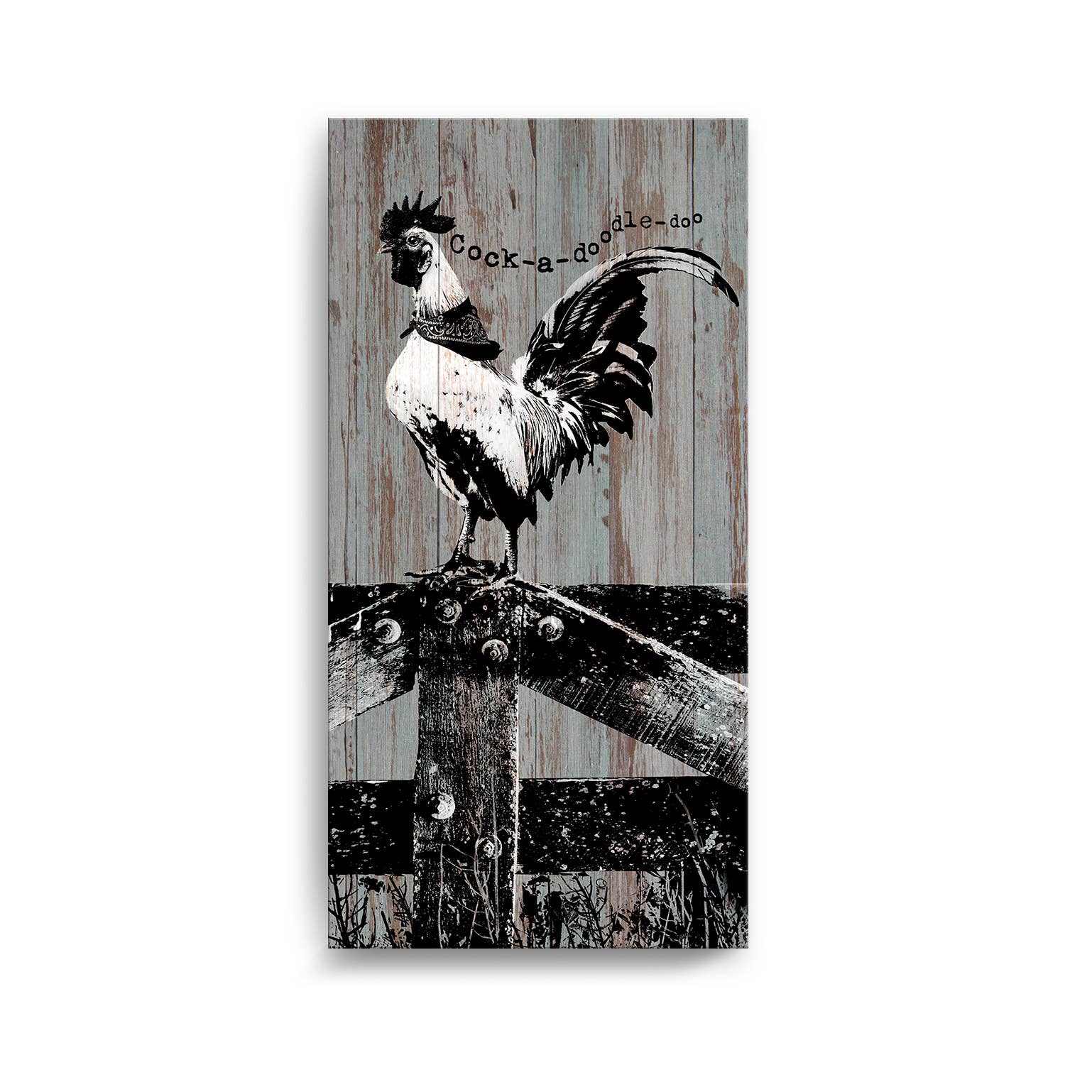Ready2hangart, Inc. - Wholesale Art Print - Charming Rooster' Farmhouse Wrapped Canvas Animal Wall Art2