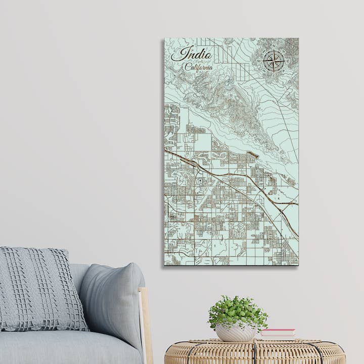 California: Indio Street Map for wholesale by Fire & Pine