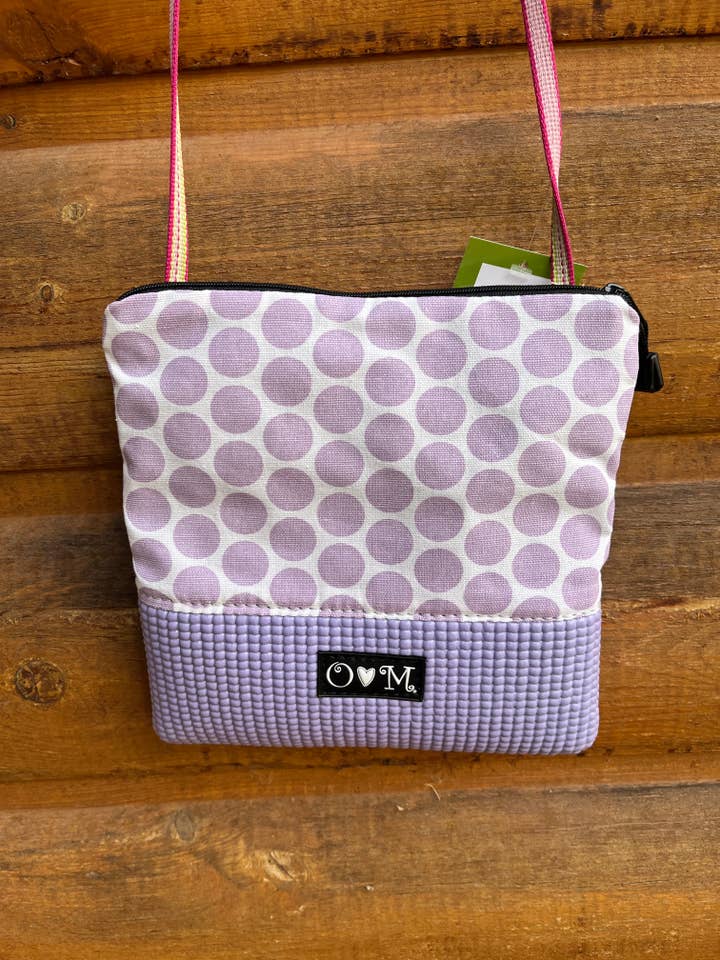 Bolsa-bolinhas Stella Lavender Cross Body por atacado de OlovesM.com