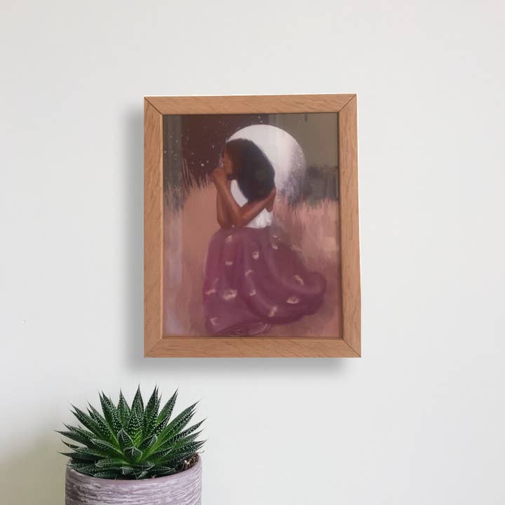 Art Print- Luna's Reflection for wholesale by Poppy Simplicity