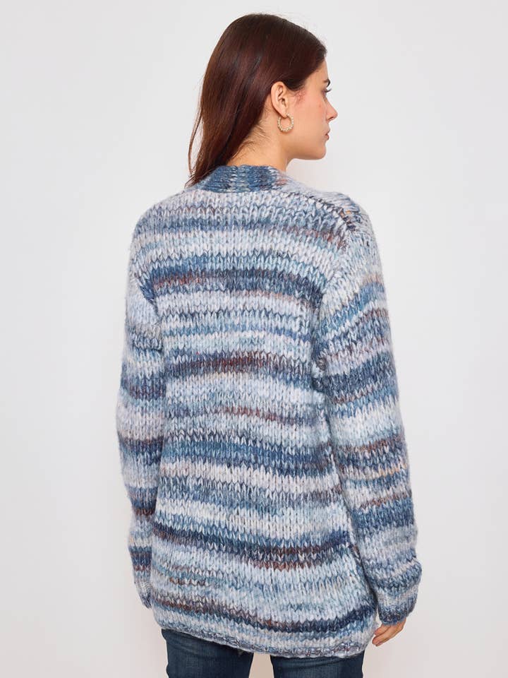 KY CREATION PARIS – Großhandel Strickjacke – Damen – Strickjacke mit Farbverlauf