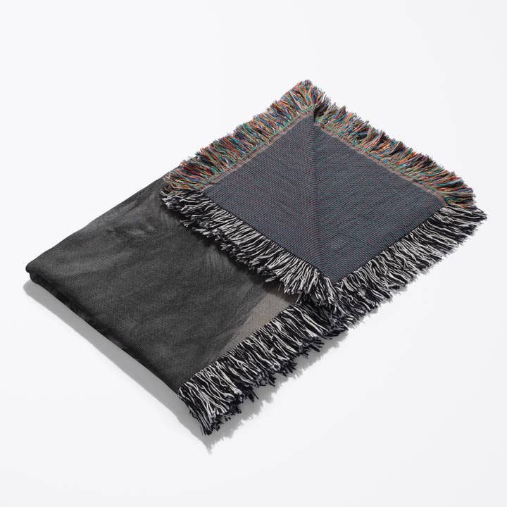 3dRose - Wholesale Throw Blanket - 3dRose, A black Frisian horse portrait in a cloudy sky, Blanket3