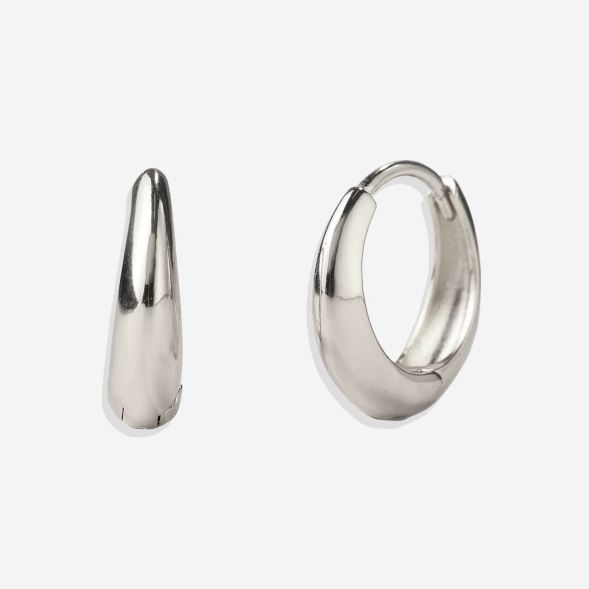 Mint & Lily - Wholesale Huggie Earrings - Teardrop Huggie Hoop Earrings4