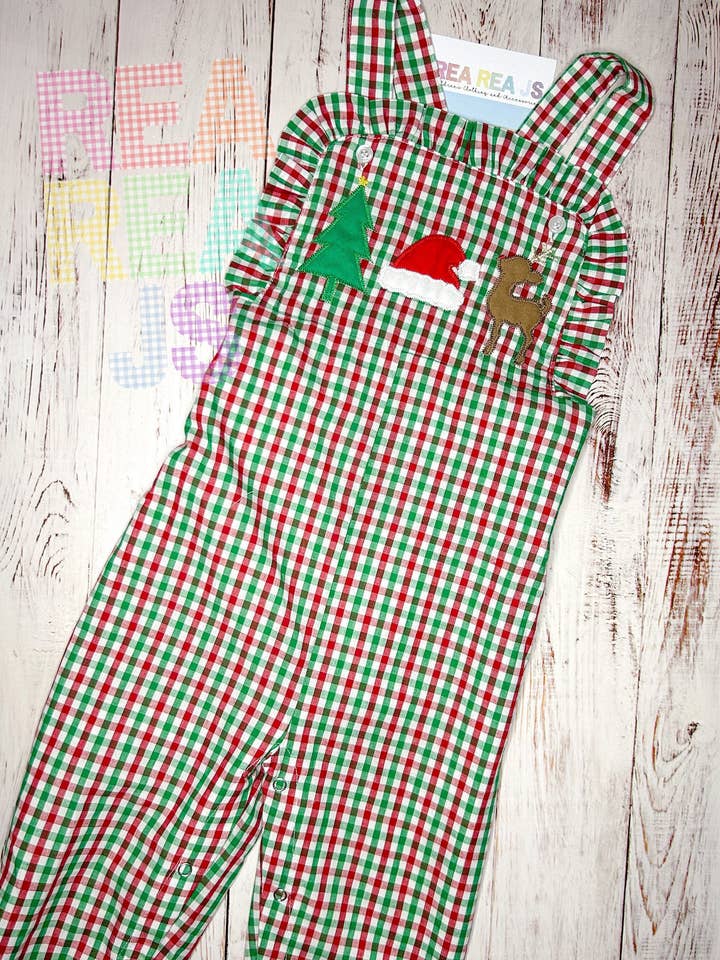 Christmas Trio Overalls for wholesale by Rea Rea J's