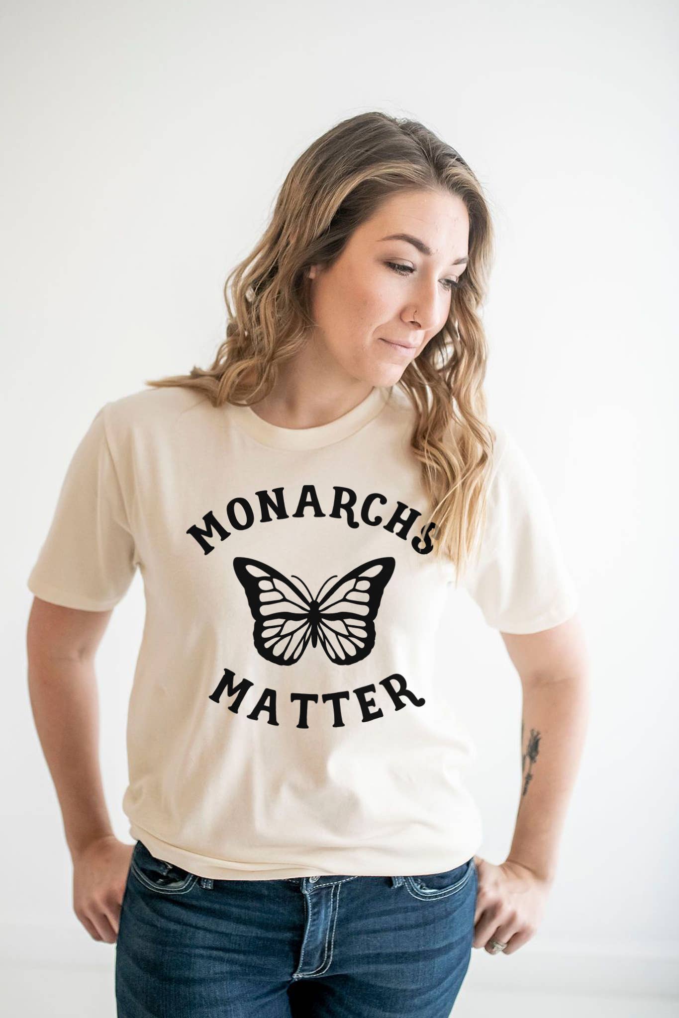 Nature Supply Co - Wholesale Screen Printed T-Shirt - Women's - Monarchs Matter Graphic Tee | Womens Clothing T Shirts1