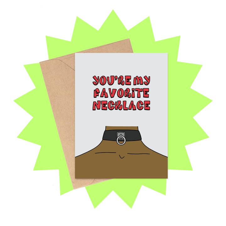 Siyo Boutique - Wholesale Anniversary card - You're My Favorite Necklace - NSFW Anniversary Love Card