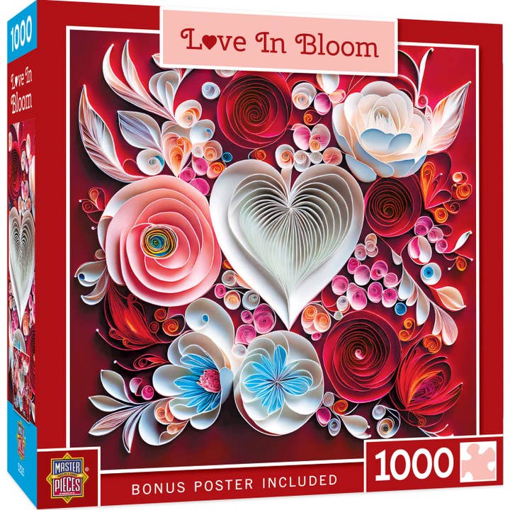 Masterpieces Puzzles - Wholesale Puzzle - Adult - Valentine's Day - Love in Bloom 1000 Piece Jigsaw Puzzle