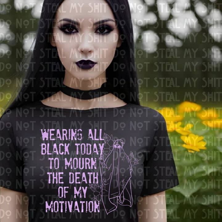 Wearing All Black DTF for wholesale by Ruby Rave