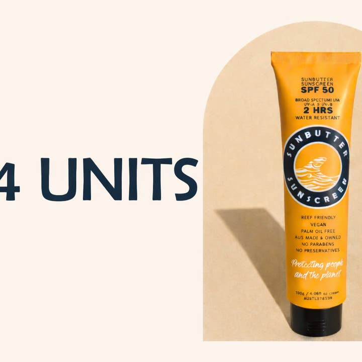 SunButter Hautpflege SPF50 TUBE - 24 Einheiten für den Großhandel von SunButter Skincare