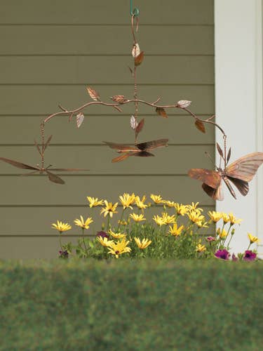 Flamed Butterfly Branch Mobile for wholesale by Ancient Graffiti