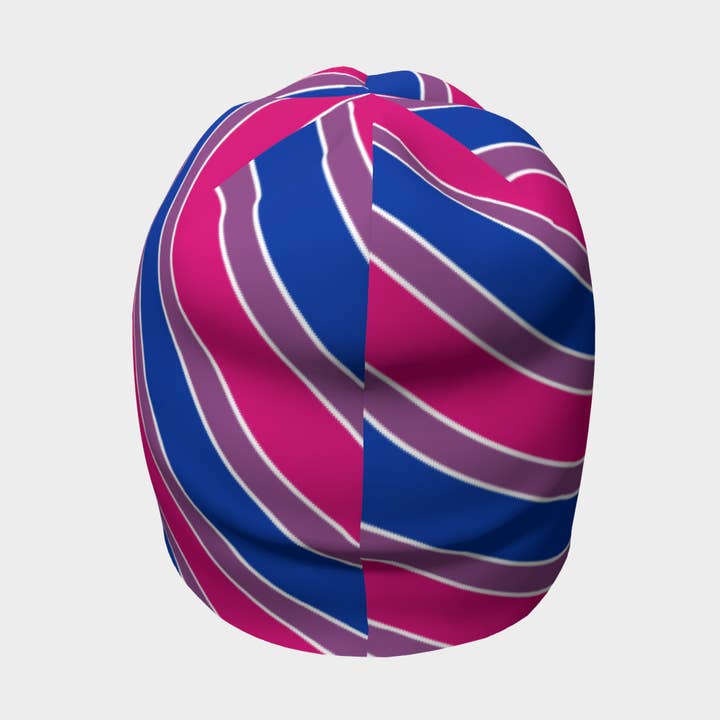 Ninja Ferret Art - Wholesale Beanie - Unisex - Bisexual Candycane Striped Beanie