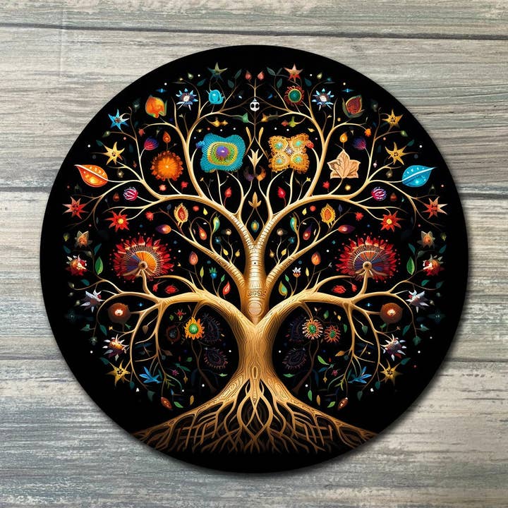 Celtic Tree Crystal Grid Color for wholesale by Zen and Meow