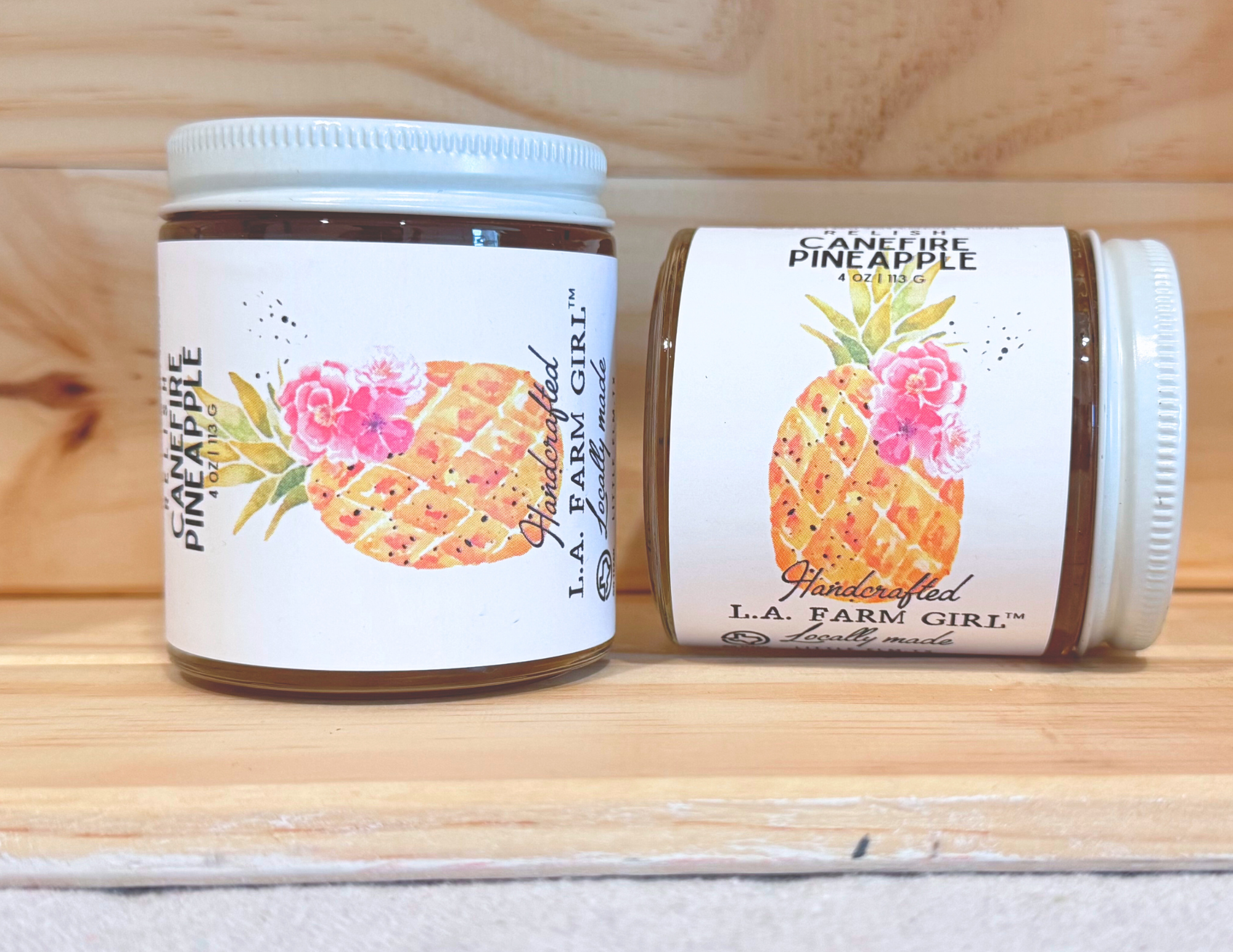 LA FARM GIRL - Wholesale Relish - Canefire Pineapple Relish- 4 oz1