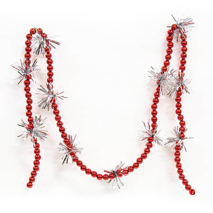 Grinalda Vermelha e Oropel, 43" L por atacado de CWI Gifts