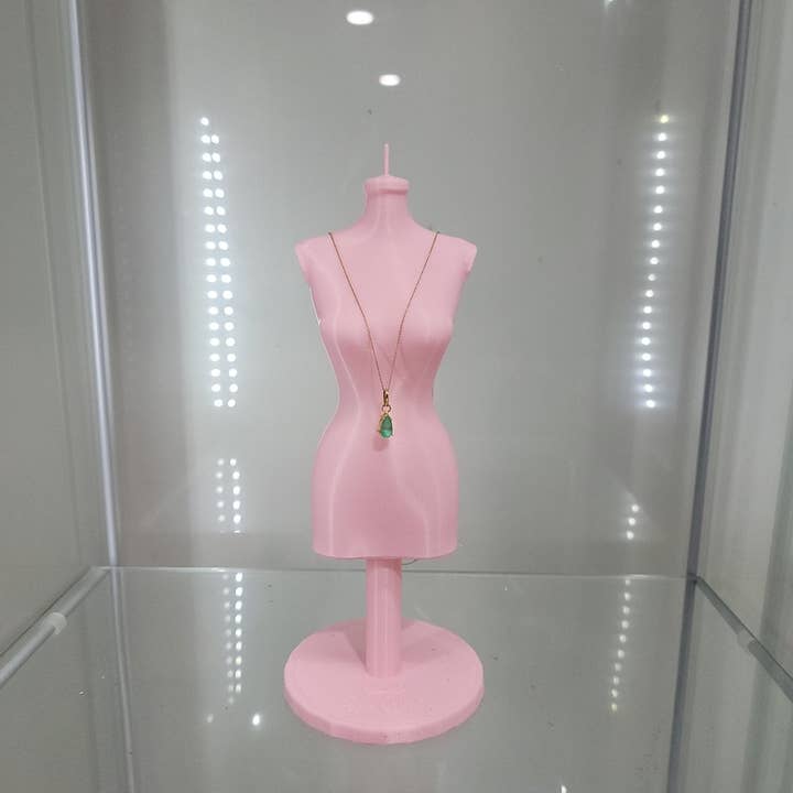 JDCOLFASHION LLC - Wholesale Jewelry Stand & Display - Elegant Pink Mannequin Jewelry Stand - Perfect for Displaying Necklaces & Accessories3