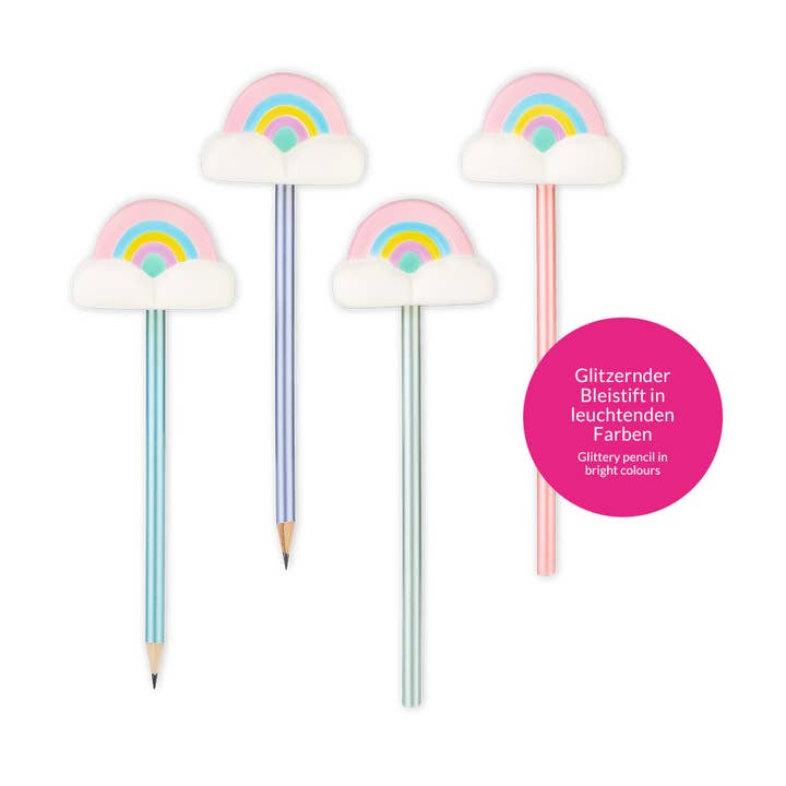 Trendhaus - Wholesale Pencil - GF FLUFFY CLOUD PENCILS, 4-FOLD SORTI