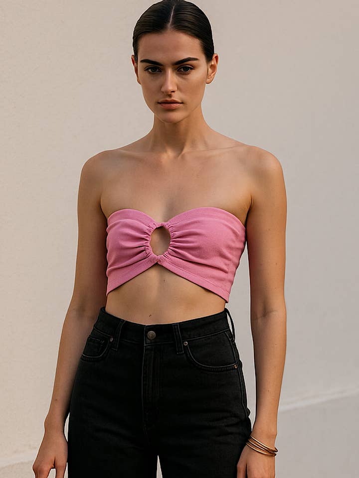 Corbata sin tirantes en la espalda, color sandía para venta al por mayor de Mietta Leisurewear