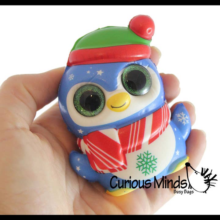 Curious Minds Toys - Wholesale Squishy toy – Kids & Baby - 1 Sparkle Eye Winter Animal Themed Slow Rise Squishy Toys -13