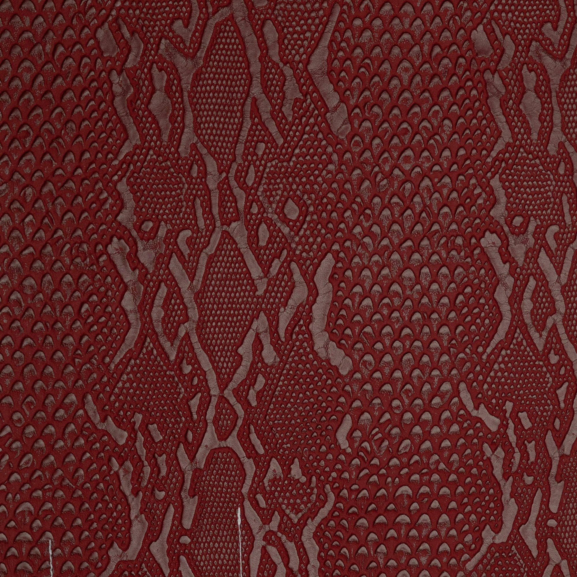 Top Fabric - Venta al por mayor Tela - NOLITA - TELA DE TAPICERÍA DE VINILO DE COLOR MATE CON PIEL DE SERPIENTE, HECHA A MANO1