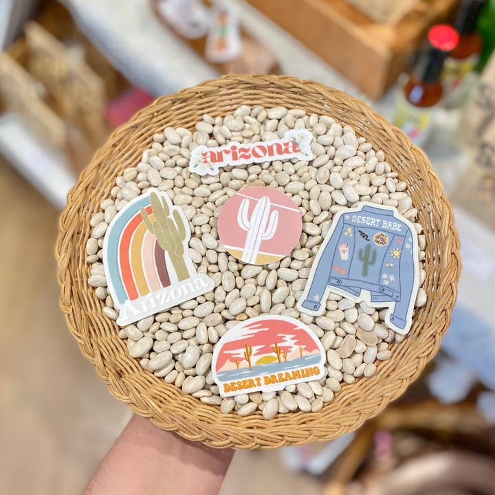 Creative Kind – Engroshandel Klistermærke – Desert Babe Denim jakke vinyl klistermærke1