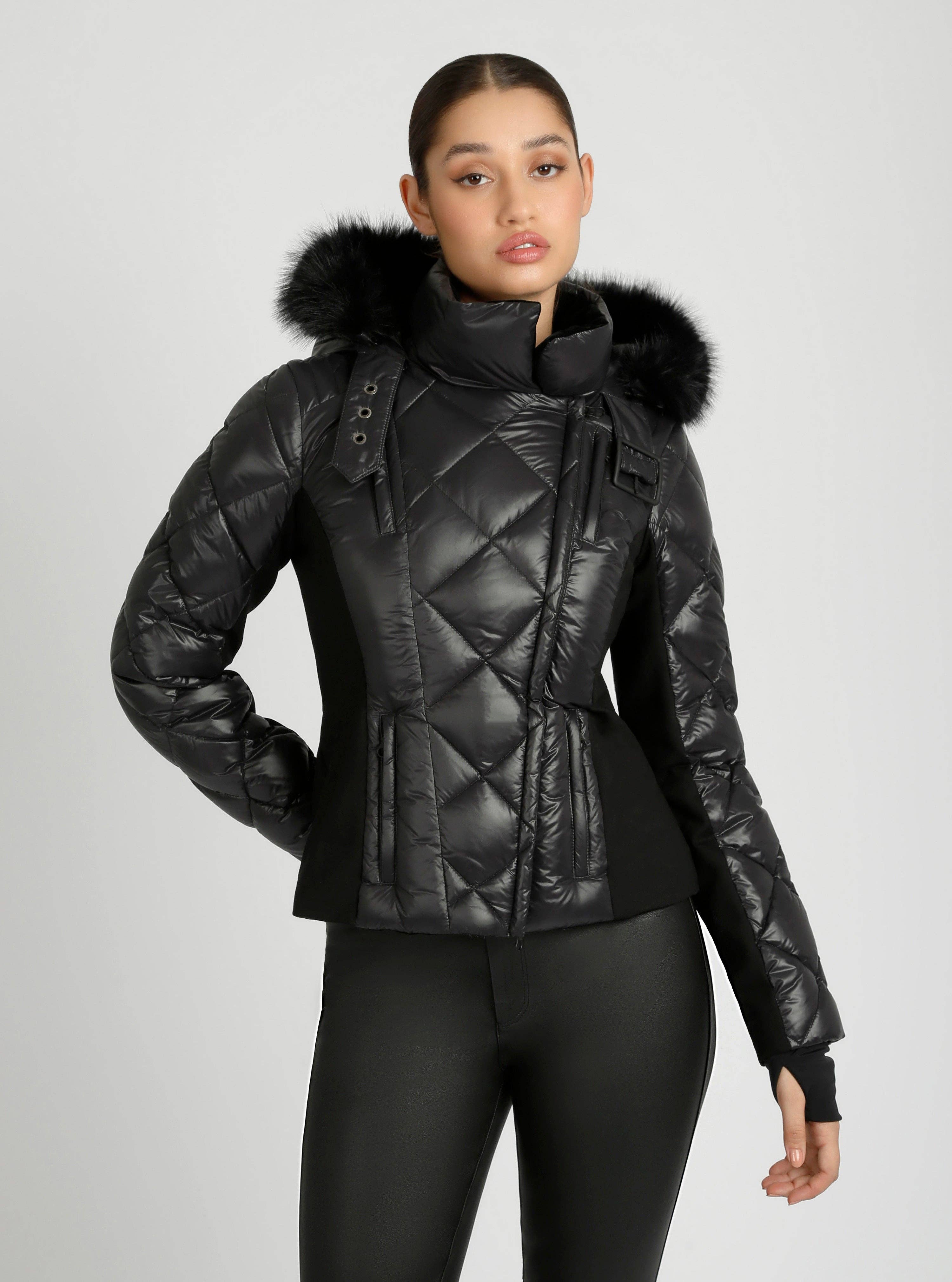 Blanc Noir - Wholesale Puffer Jacket - Women's - Jet Setter Jacket JLS15