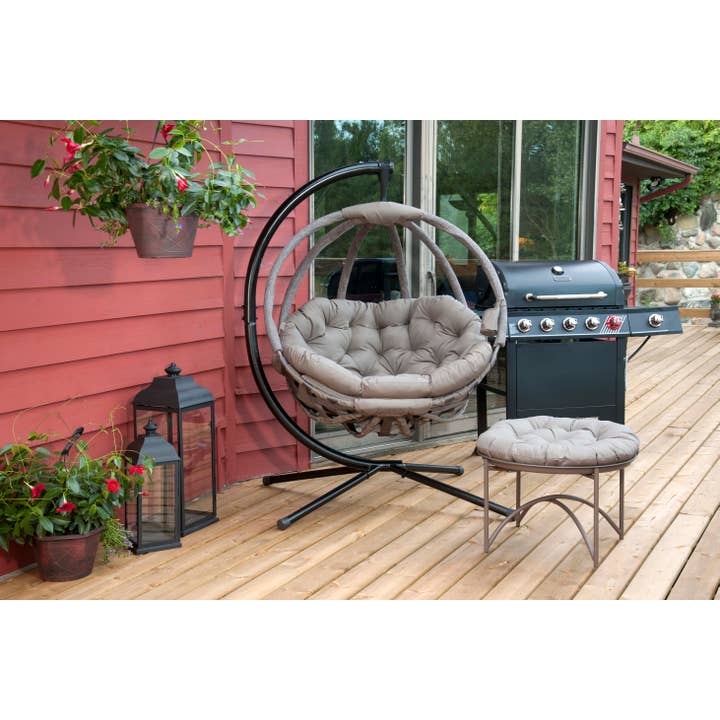FlowerHouse - Wholesale Chair - Hanging Ball Chair w/ Stand - Overland Sand