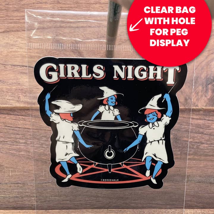 Boredwalk - Wholesale Sticker - Girls Night Witches Die Cut Sticker1