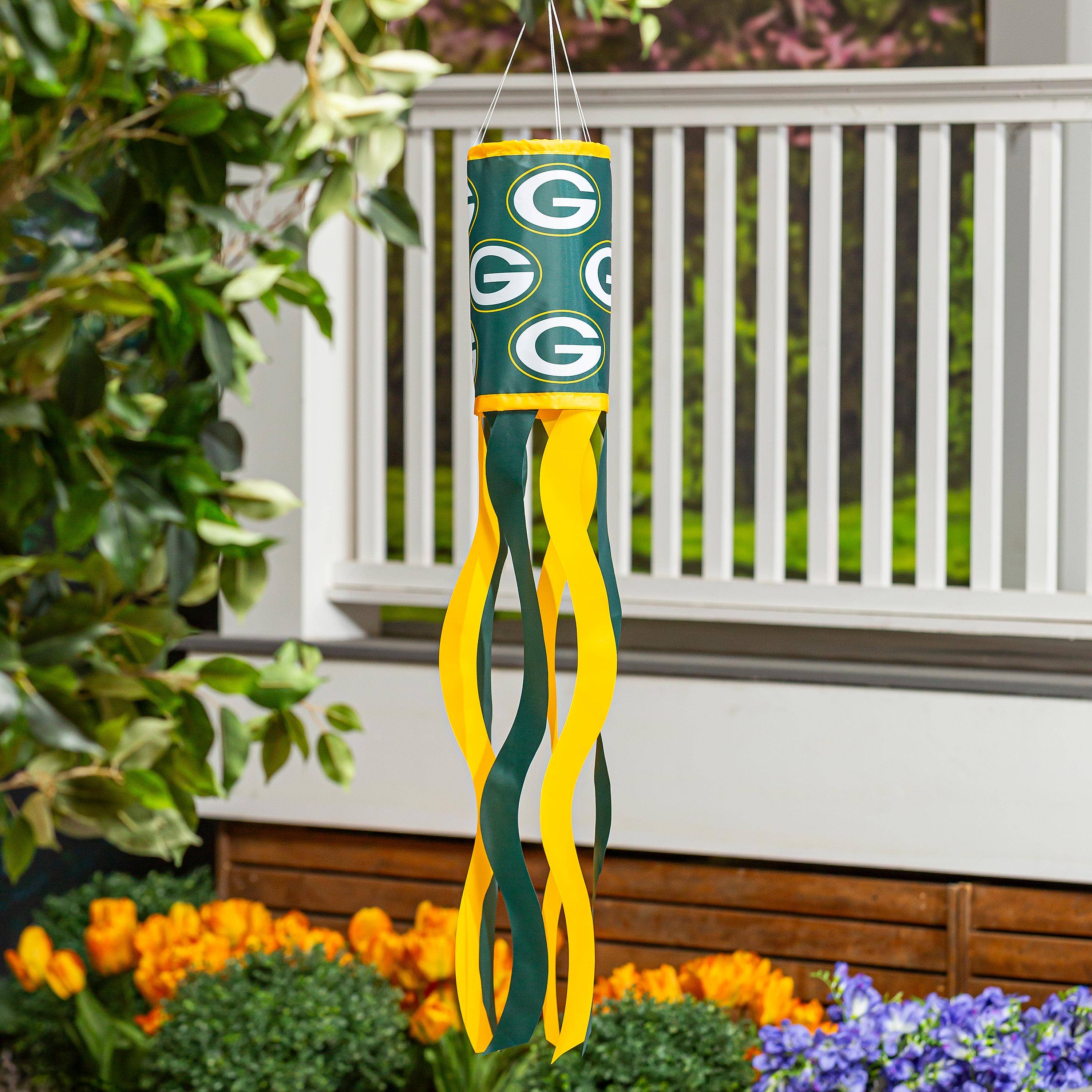 Evergreen Enterprises - Wholesale Wind Chime - Green Bay Packers Windsock0