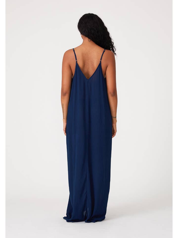 Lovestitch - Wholesale Dress - Women's - The Original V-Neck Cocoon Maxi Dress with Pockets20