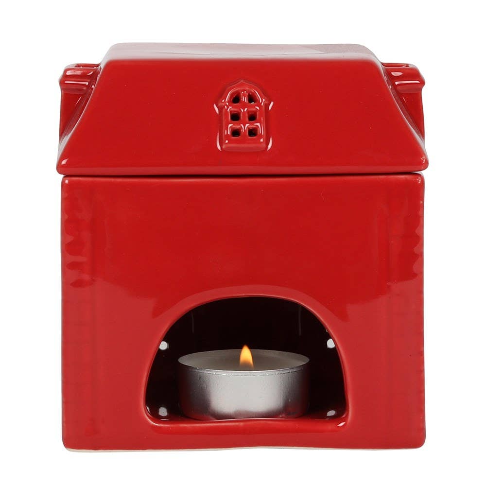 Something Different Wholesale - Wholesale Oil Warmer - Red Christmas House Oil Burner4