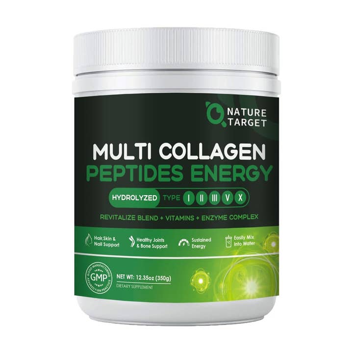 Multi Collagen Peptides Powder - Hydrolyzed Collagen with Energy Blend for wholesale by Nature Target
