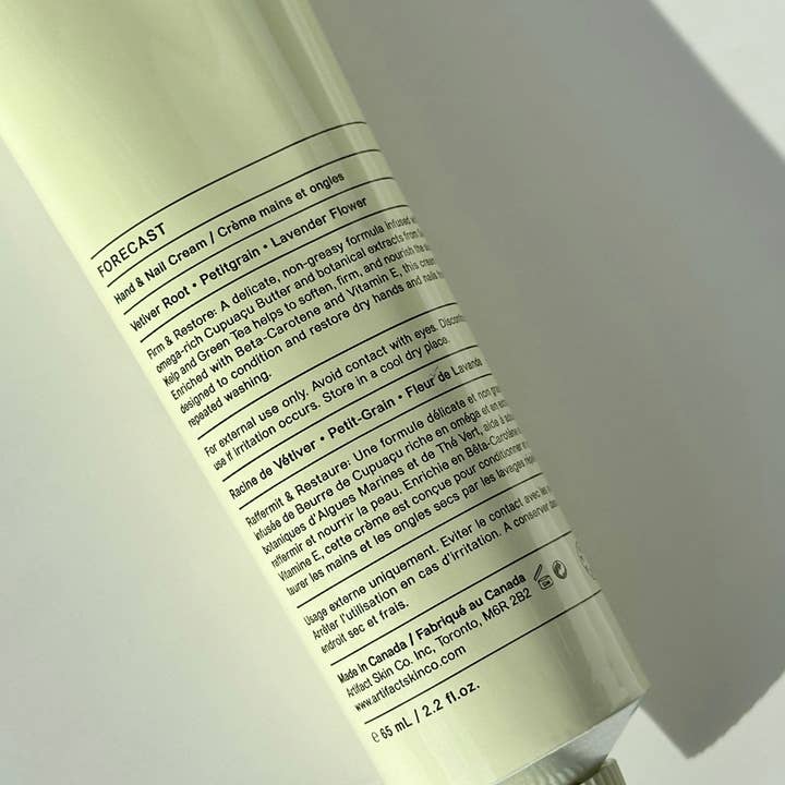 Artifact - Wholesale Hand Cream/Lotion - Forecast Hand & Nail Cream