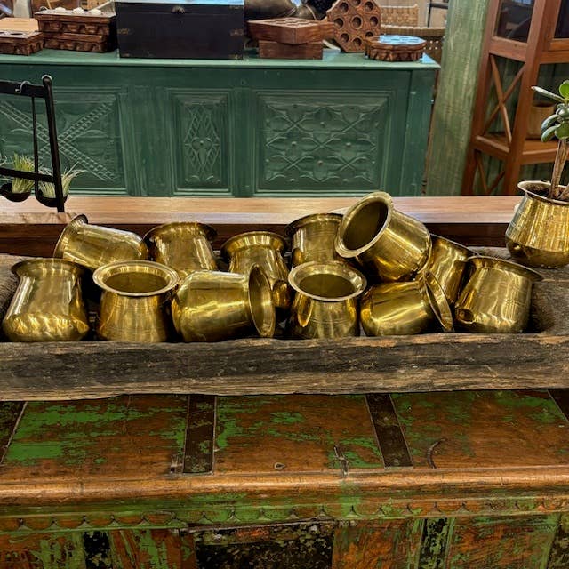 Asia West - Vendita all'ingrosso Vasi per piante - Pentola piccola in ottone6