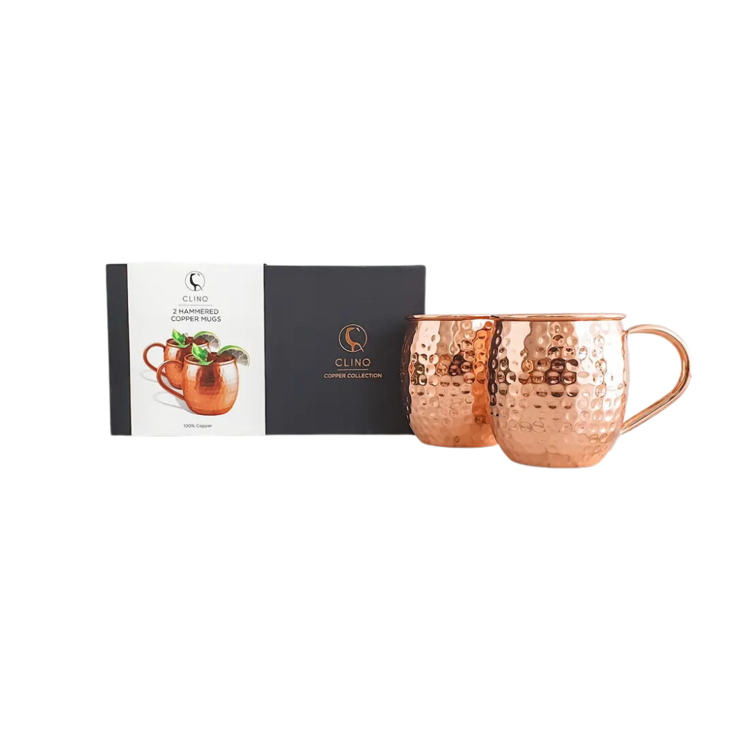 CLINQ - Wholesale Cocktail/Liquor Glass - Copper Moscow Mule Mugs (Set of 2)0