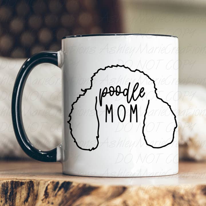 Tasse Poodle Mom pour la vente par Ashley Marie Creations