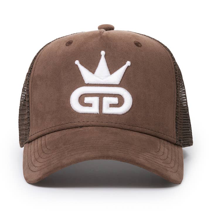 GGT Caramel Brown Suede Mesh Snapback for wholesale by God Given Talent