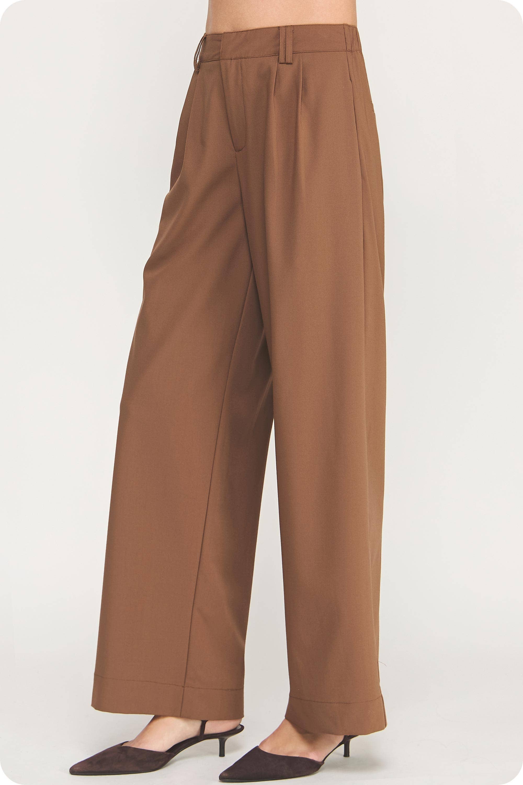 Strut & Bolt – wholesale Byxor - Dam – Kostymbyxor med vida ben3