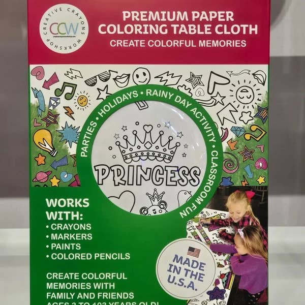 Creative Crayons Workshop - Wholesale Coloring Tablecloth - Kids & Baby - Princess Coloring Tablecloth | Princess Party Decor2