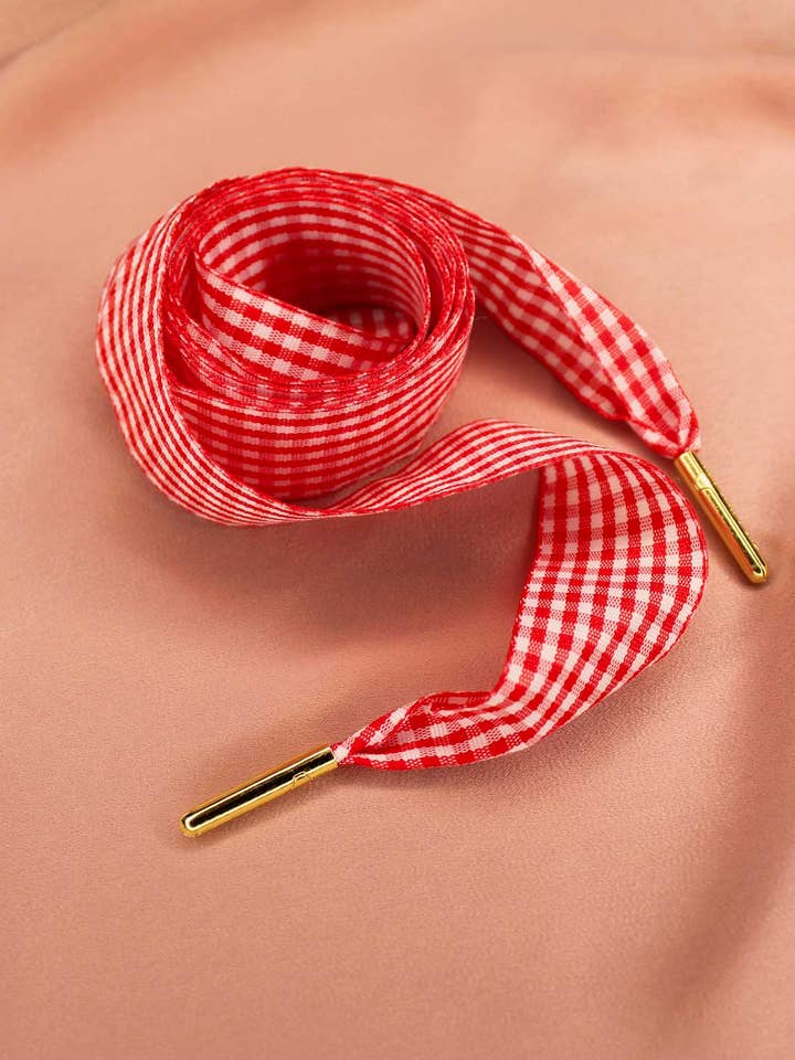 red gingham laces for wholesale by Froufrouz