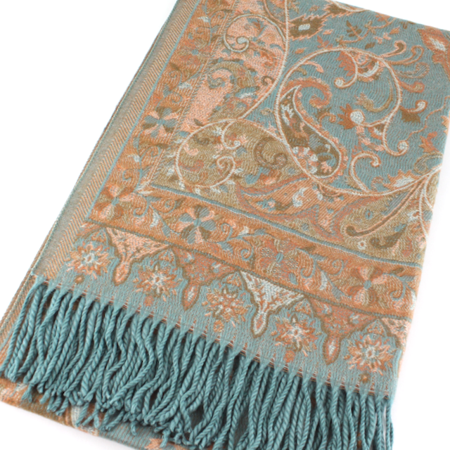 Pretty Persuasions - Wholesale Scarf - Women's - S23283 Paisley Sprigs Scarf11