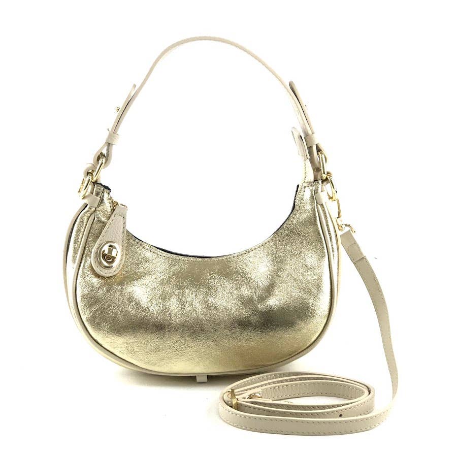 MILANO AMOUR - Wholesale Crossbody Bag - Women's - HOBO EMERY LAMINATO BICOLOR MATCH DOLLARO CROSSBODY BAG 5