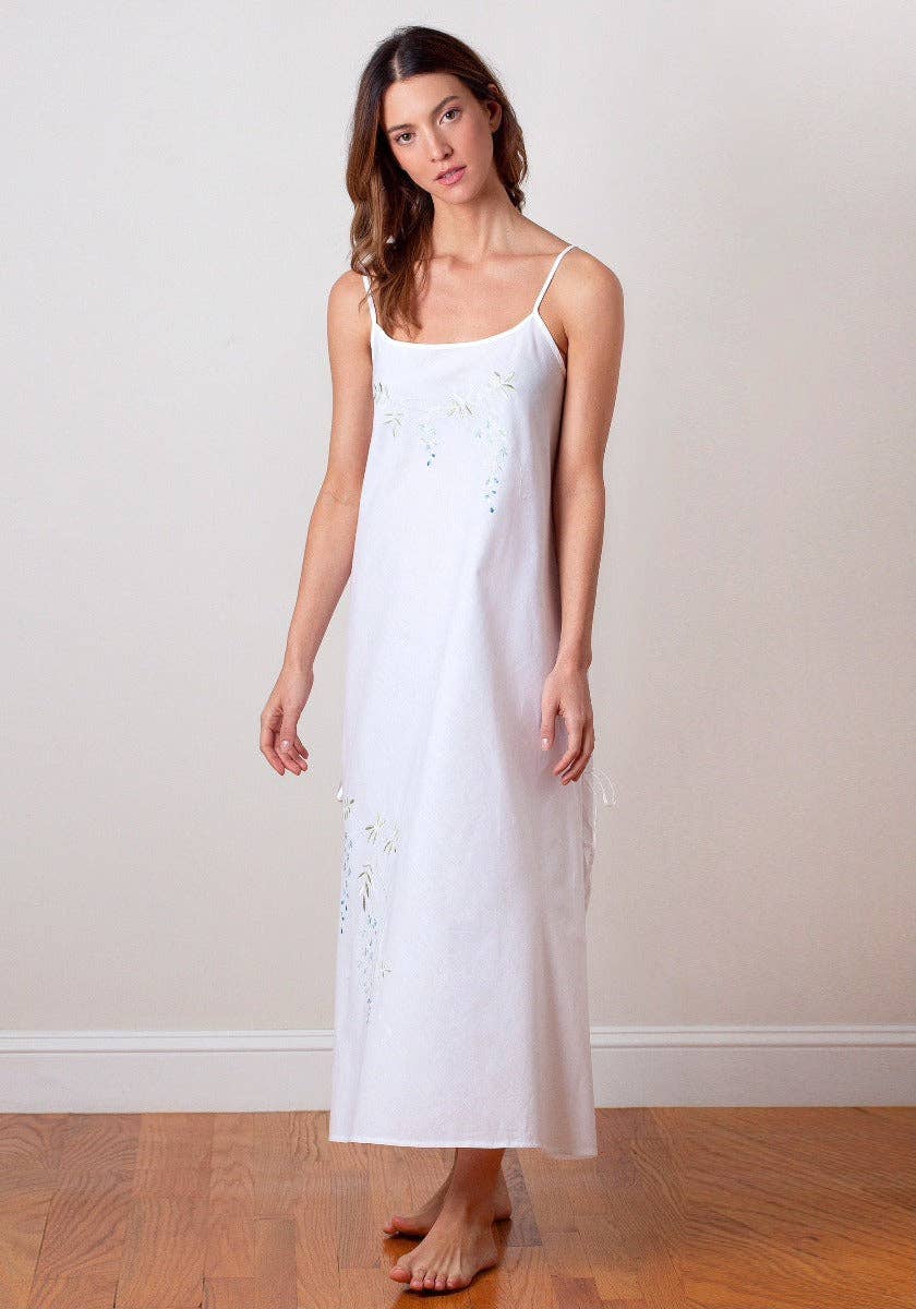 Jacaranda Living – wholesale Nattlinne - Dam – Jane vit bomull nattlinne4