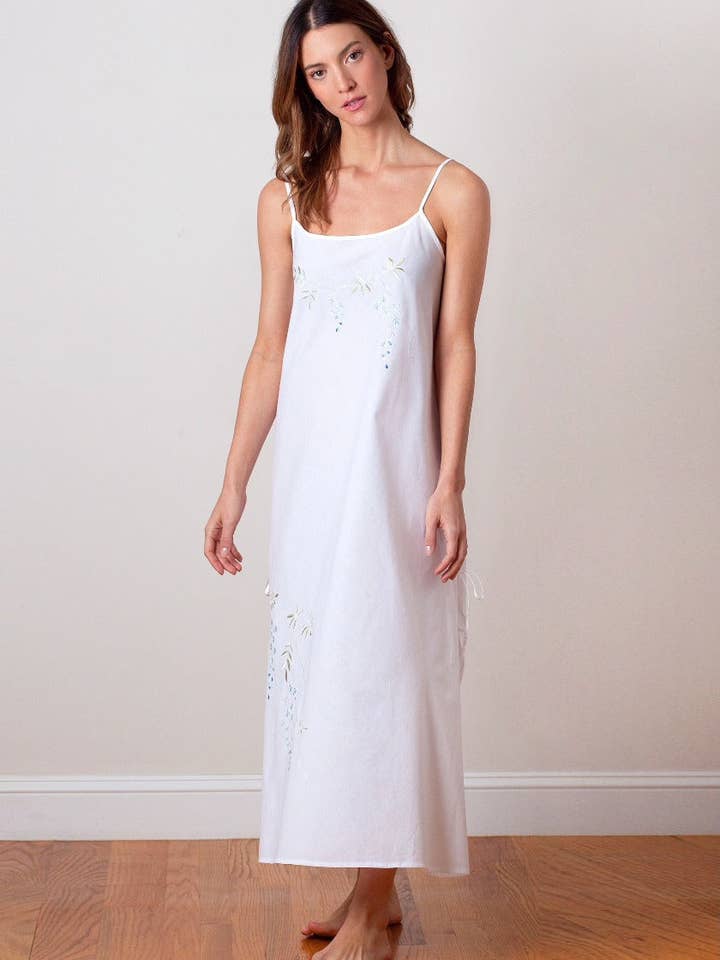 Jacaranda Living – wholesale Nattlinne - Dam – Jane vit bomull nattlinne4