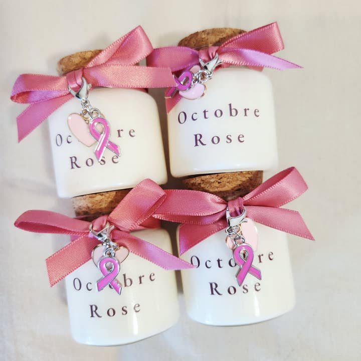 Bougie - Octobre rose - 50g pour la vente par MAMIE CANDLE
