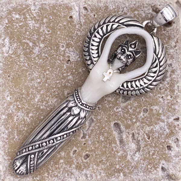 Goddess Design Studio - Wholesale Individual Charm/Pendant - Sterling Silver Bastet, The Cat Goddess