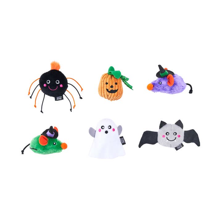 ZippyClaws Halloween 6-Pack - Haunted Critters - Cat Toy for wholesale by ZippyPaws