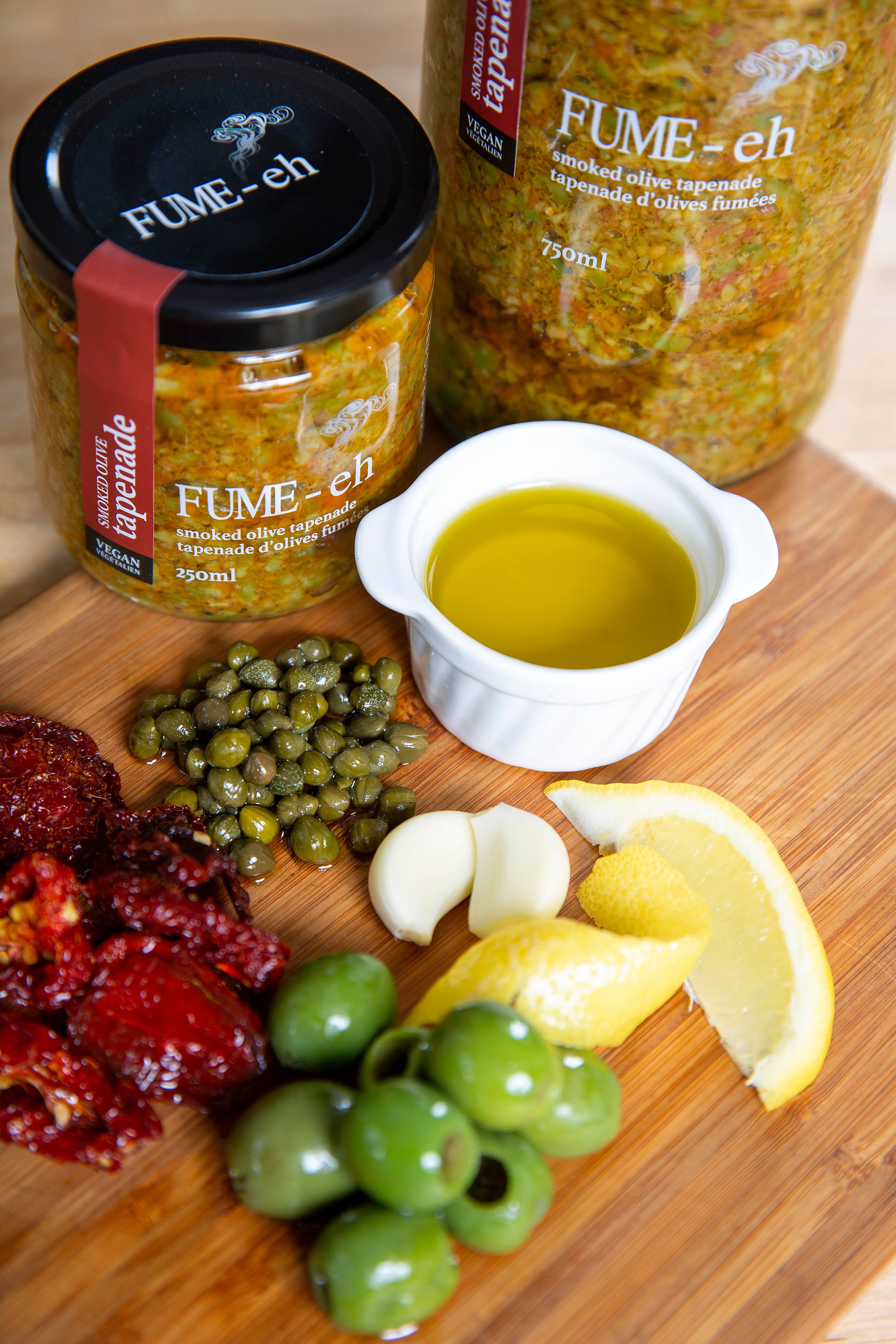 Fume-Eh Gourmet – Engroshandel Tapenade – Røget oliven tapenade2