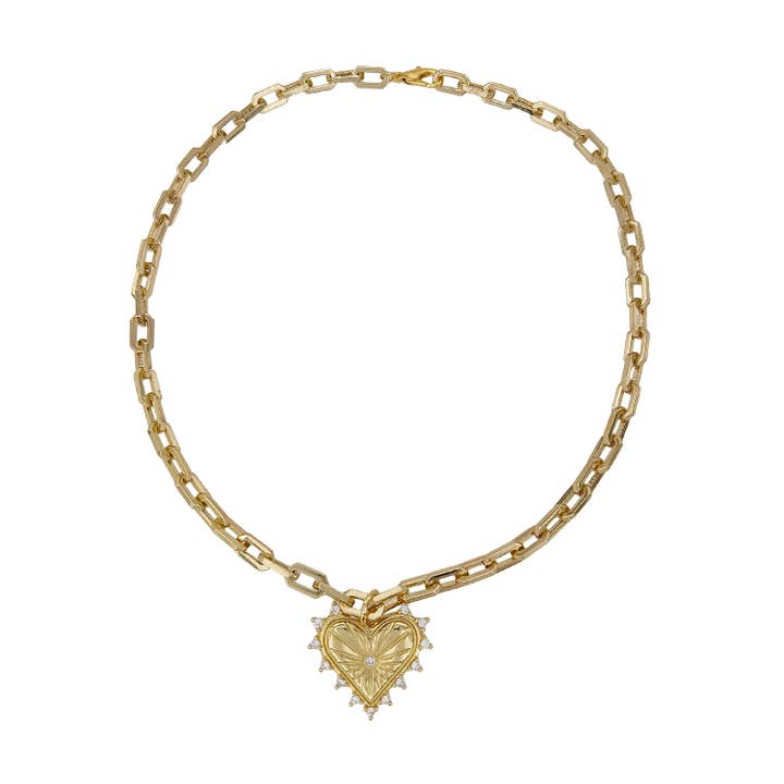 Love, Lisa - Wholesale Pendant/Charm Necklace - Sarah Must Have Heart Necklace
